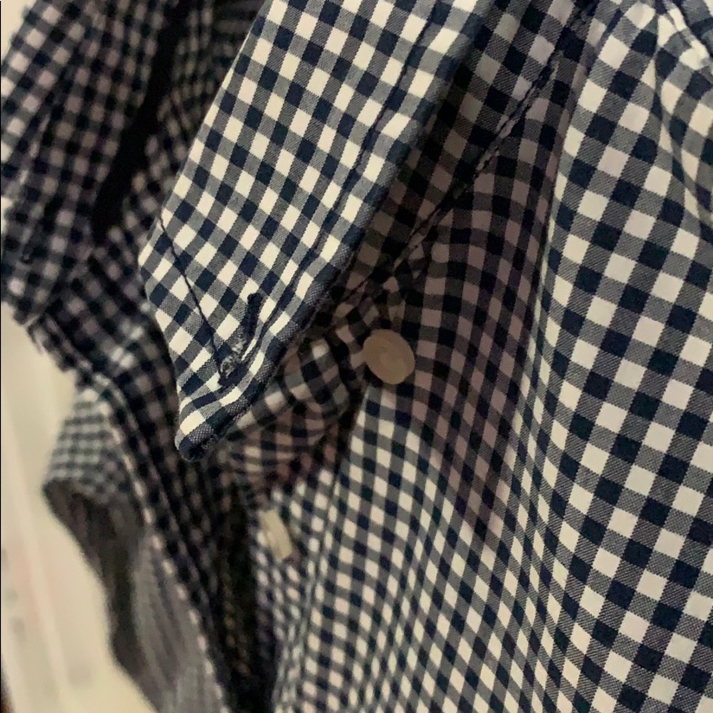 Hollister Gingham Print Collared Button Down Top - image 7